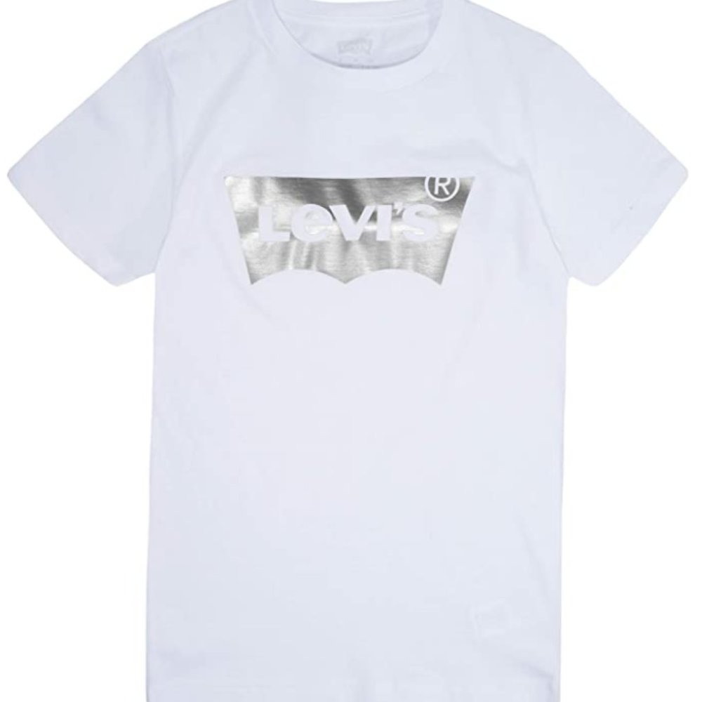 NEW Levi's Boys' Embellished Batwing T-Shirt Size XS White